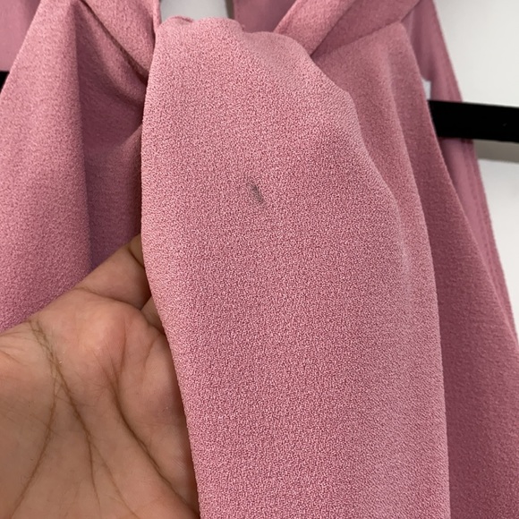 Julia Jordan Twist-Front Halter Rose Jumpsuit 6 - Picture 6 of 10